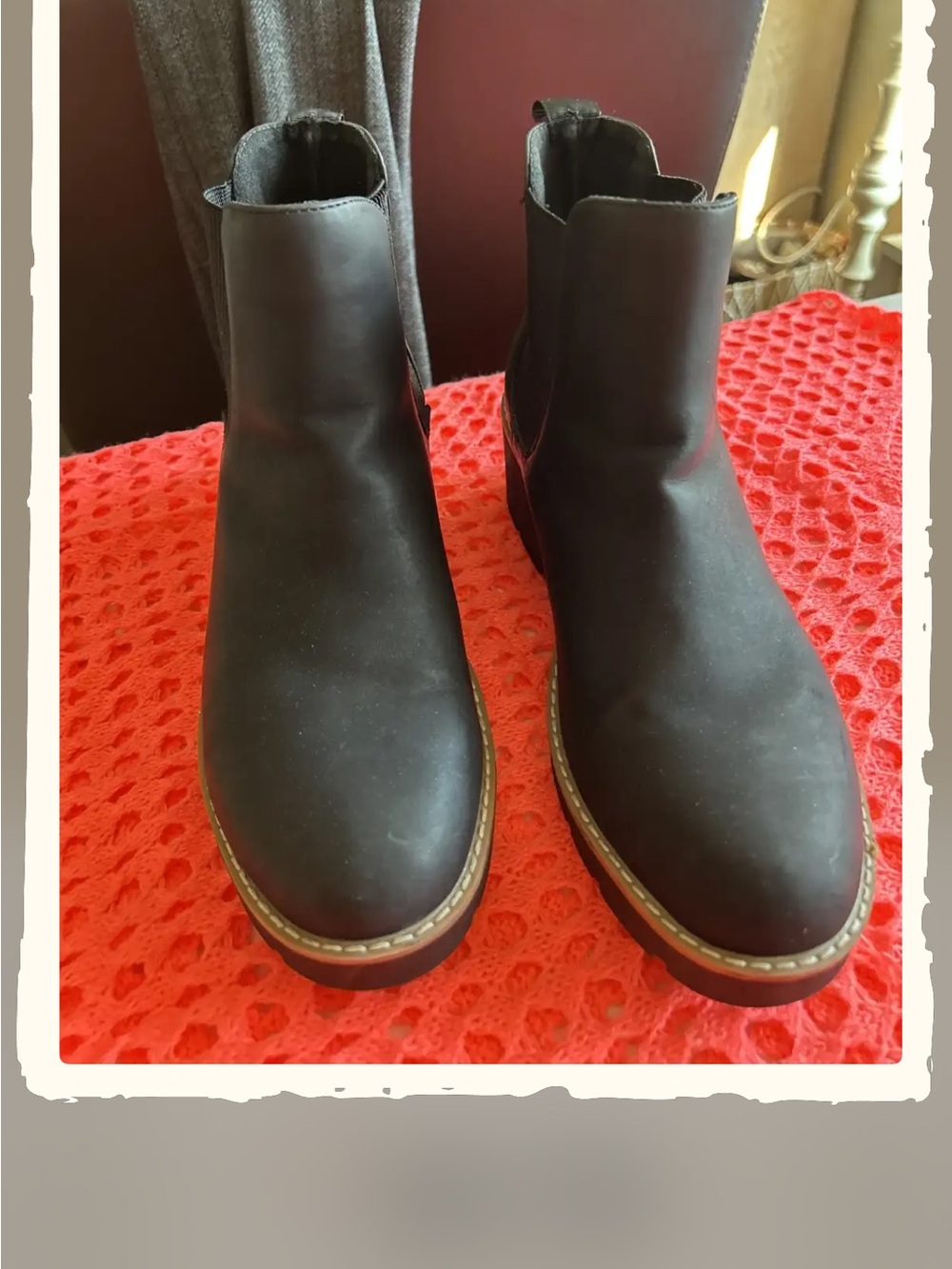 Women’s Black Slip-On Chelsea Ankle Boots